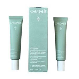 Caudalie Vinopure Moisturizing Mattifying Fluid 2x 40ml/1.3oz NEW Sealed